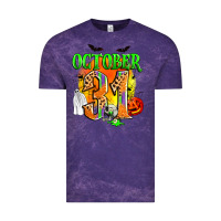 Cloud Purple october 31 Vintage Tee - Zillion Design Studio