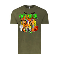 Vintage Olive october 31 Vintage Tee - Zillion Design Studio