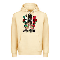 Pina Colada Mexican Mom Life Messy Bun Mama Premium Hoodie - BundleAndBundleShop