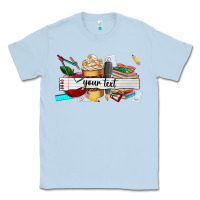 Dusty Blue costomized teachers name Classic Tee - AdoDesignShop