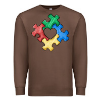 Chestnut autism puzzle Premium Sweatshirt - MaliasSmallBusiness