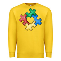 Lemon autism puzzle Premium Sweatshirt - MaliasSmallBusiness