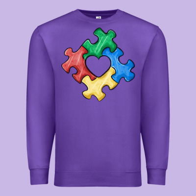 Autism Puzzle Premium Sweatshirt Designed By Maliassmallbusiness