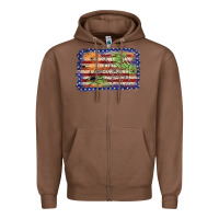 Chestnut American flag halloween background Zipper Hoodie - JahusDesignShop