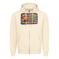 Sandshell American flag halloween background Zipper Hoodie - JahusDesignShop