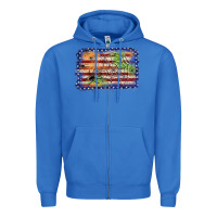 True Royal American flag halloween background Zipper Hoodie - JahusDesignShop