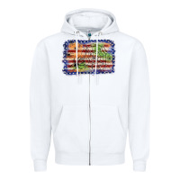 White American flag halloween background Zipper Hoodie - JahusDesignShop