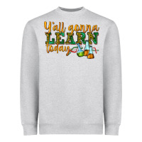 Heather Grey yall gonna learn today Heavyweight Sweatshirt - texasbilliewilder