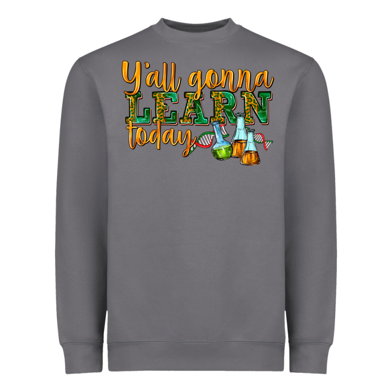 Yall Gonna Learn Today Heavyweight Sweatshirt by texasbilliewilder | Teevron