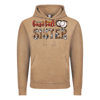 Vintage Coffee baseball sister with leopard Vintage Hoodie - texasbilliewilder