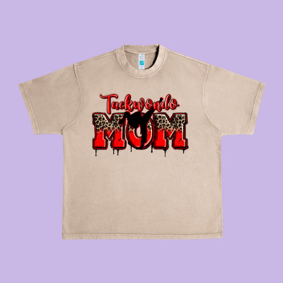 Taekwondo Mom Urban Heavy Tee Designed By Zillion Design Studio