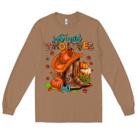 Toasted Coconut jusr a girl who loves fall  cowgirl Long Sleeve Tee - AdoDesignShop