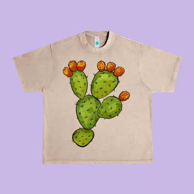 Cactus Urban Heavy Tee Designed By Barkaloodesign