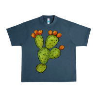 Midnight Navy cactus Urban Heavy Tee - BarkalooDesign
