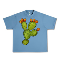 Pebble Blue cactus Urban Heavy Tee - BarkalooDesign