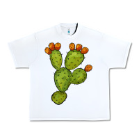 White cactus Urban Heavy Tee - BarkalooDesign