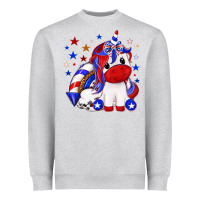 Heather Grey 4th of july american unicorn Heavyweight Sweatshirt - texasbilliewilder