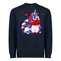 4th Of July American Unicorn Heavyweight Sweatshirt | Teevron