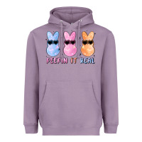 Lavender peepin it real easter glitter Heavyweight Hoodie - MaliasSmallBusiness