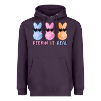 Plum peepin it real easter glitter Heavyweight Hoodie - MaliasSmallBusiness