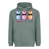 Sage peepin it real easter glitter Heavyweight Hoodie - MaliasSmallBusiness
