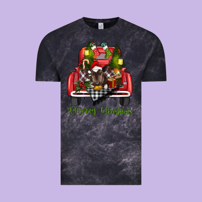 Merry Christmas Truck Vintage Tee Designed By Ranaportraitstore