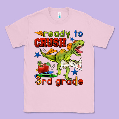 Ready To Crush 3rd Grade Classic Tee Designed By Bundleandbundleshop