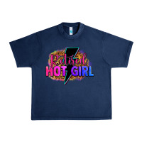 Navy retired hot girl Urban Heavy Tee - Zillion Design Studio