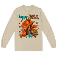 Mushroom happy fall y'all  cowgirl Long Sleeve Tee - AdoDesignShop