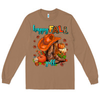 Toasted Coconut happy fall y'all  cowgirl Long Sleeve Tee - AdoDesignShop
