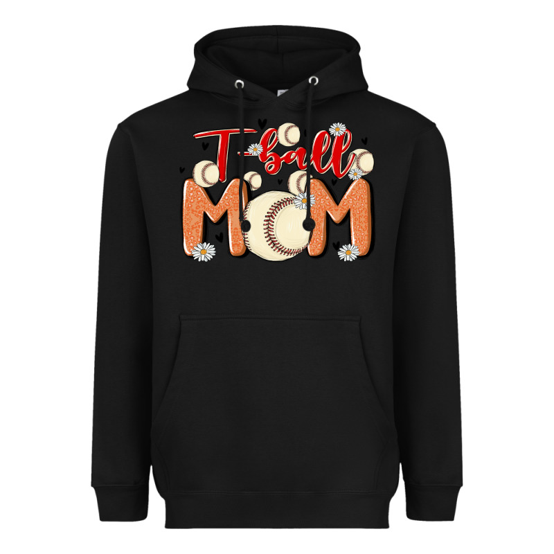 T Ball Mom Heavyweight Hoodie by MaliasSmallBusiness | Teevron