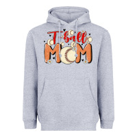 Heather Grey t ball mom Heavyweight Hoodie - MaliasSmallBusiness