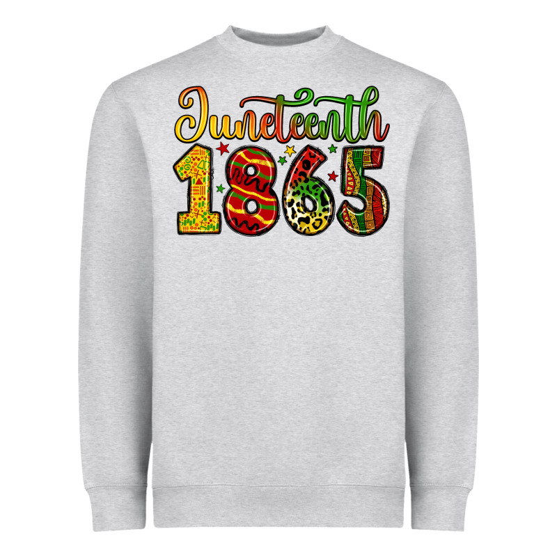 Juneteenth 1865 Heavyweight Sweatshirt by Zillion Design Studio | Teevron