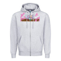 Heather Grey watercolor love nurse libbey glass Zipper Hoodie - BundleAndBundleShop