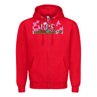 Red watercolor love nurse libbey glass Zipper Hoodie - BundleAndBundleShop
