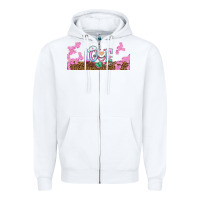 White watercolor love nurse libbey glass Zipper Hoodie - BundleAndBundleShop