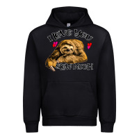 Black Valentine Sloth, I Love You Slow Much Urban Hoodie - Bettercallsaul