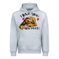 Heather Grey Valentine Sloth, I Love You Slow Much Urban Hoodie - Bettercallsaul