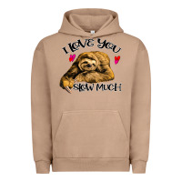 Pigment Burro Valentine Sloth, I Love You Slow Much Urban Hoodie - Bettercallsaul