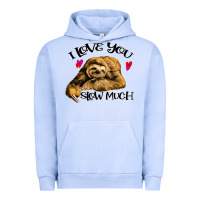 Valentine Sloth, I Love You Slow Much Urban Hoodie | Teevron