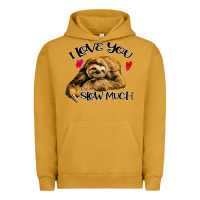 Pigment Peanut Butter Valentine Sloth, I Love You Slow Much Urban Hoodie - Bettercallsaul