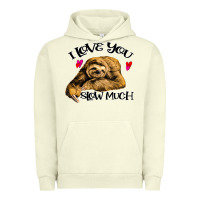 Pigment Pistachio Valentine Sloth, I Love You Slow Much Urban Hoodie - Bettercallsaul