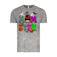 Halloween Momster Messy Bun Vintage Tee | Teevron