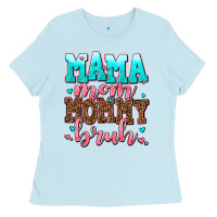 Baby Blue mama mom mommy bruh Ladies Tee - AdoDesignShop