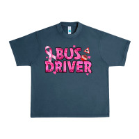 Midnight Navy breast cancer bus driver Urban Heavy Tee - texasbilliewilder