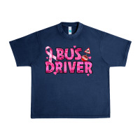 Navy breast cancer bus driver Urban Heavy Tee - texasbilliewilder