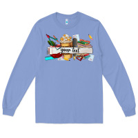 Colony Blue costomized teachers name Long Sleeve Tee - AdoDesignShop