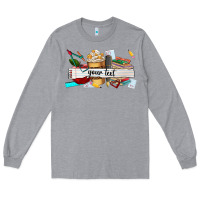 Heather Grey costomized teachers name Long Sleeve Tee - AdoDesignShop