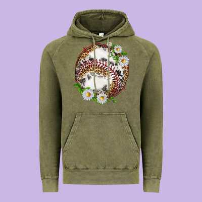 Baseball With Patterns Vintage Hoodie Designed By Texasbilliewilder
