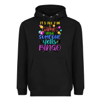 Black bingo Heavyweight Hoodie - MaliasSmallBusiness